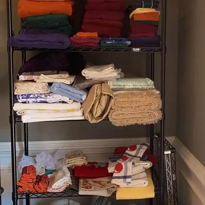Assorted Linens, Towels, Curtains & Bedding Collection
