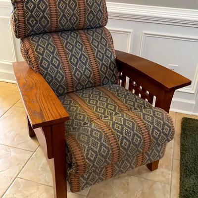 La-Z-Boy Wooden & Upholstered Recliner Chair