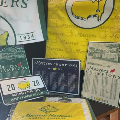 Masters Memorabilia Featuring Official Flags & Metal Wall Signs