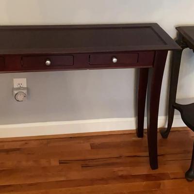 Entry Console Table with Drawers & Accent Side Table Pair