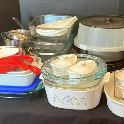 Cookware & Bakeware Collection Featuring CorningWare and Cast Iron