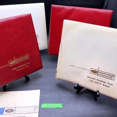BK188 Audio Record Library: The Holy Bible/Hymnbook LP’s