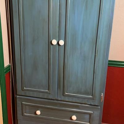 BK202 Blue Armoire