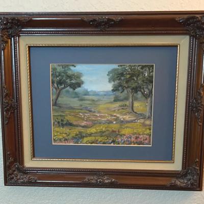 BK101 Framed Painting Depicting A Country Landscape