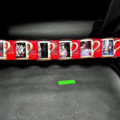 BK139 Six 16oz. Ceramic Coca-Cola holiday mugs