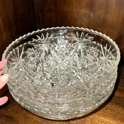 Sale Photo Thumbnail #96: American Prescut pattern glassware