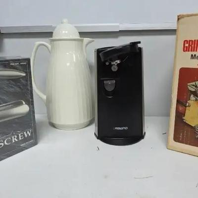 Pro Cork Screw Meat Grinder Can Opener Coffee Pot