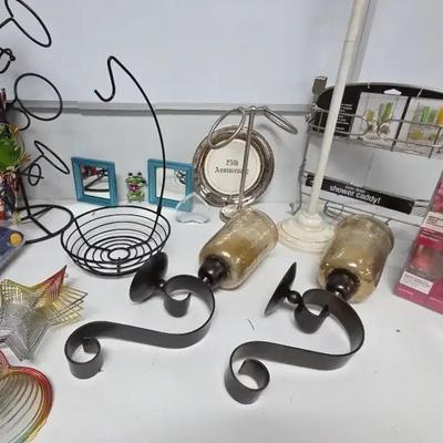 Decor Candle Sconce Shower Cady Reed Diffuser Table Clothes Wine Rack