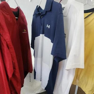 Men's Golf Clothes Jackets & Tops - Under Armor L-XL