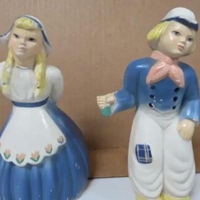Rare Genuine Hand Painted Devonware by Kahane Chalkware figures