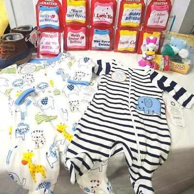 Newborn Baby Sleepers, Pacifier Nubby, Baby Boots, Russ Animal Chatter