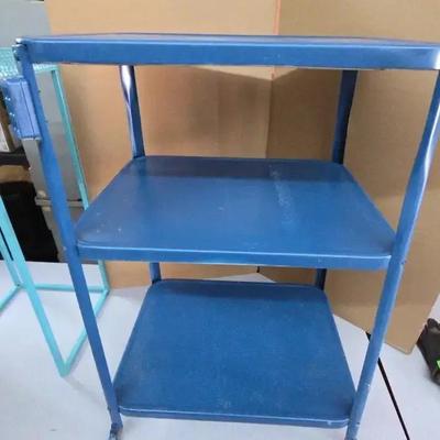 3 Tier Metal Table with Wheels