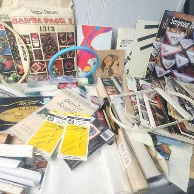 Embroidery Supplies With Embroidery Books