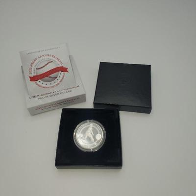 Lot 1182 2022 US Mint Negro Leagues Baseball Commerative Coin Program Proof Silver Dollar