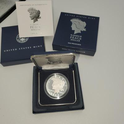Lot 1037 peace dollar 2024