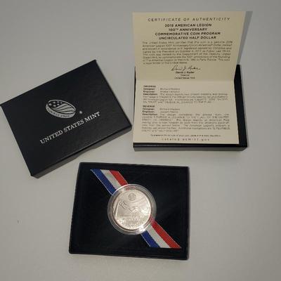 Lot 1095 us mint american legion 100th anniversary coin