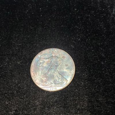 Lot 1203 2010 walking liberty silver dollar