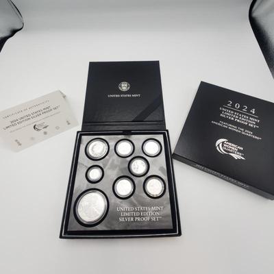 Lot 1154 2024 US Mint Limited Edition Silver Proof Set Featuring American Women's Quarters