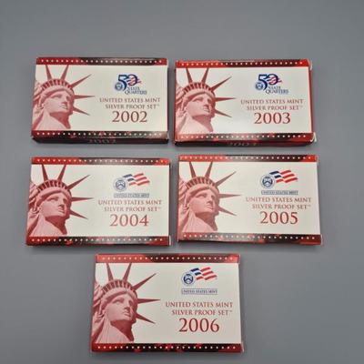 Proof set 2002 2006 5)