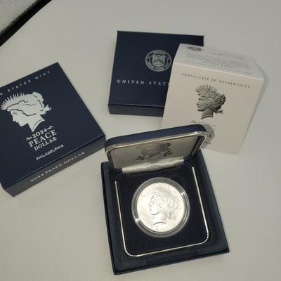 Lot 1036 peace dollar 2024