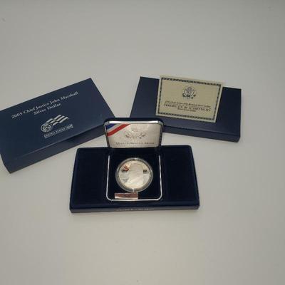Lot 1199 2005 cheif justice john marshall silver dollar