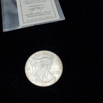 Lot 1208 2010 walking liberty silver dollar