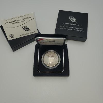 Lot 1135 baseball silver coin