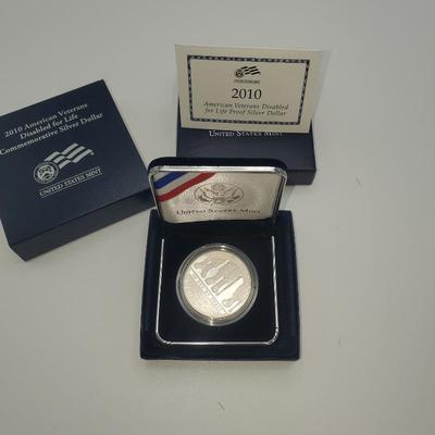 Lot 1132 veteran silver dollar 2010