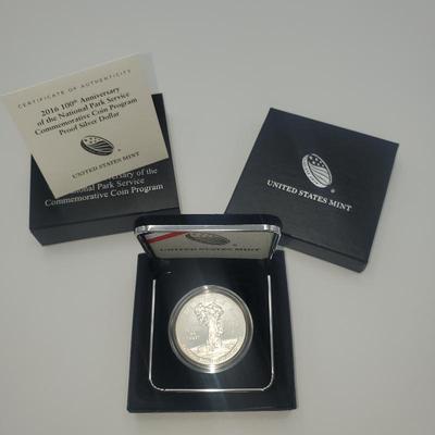 Lot 1165 Lot 1163 2016 100th Anniversary of the National Park Service Coin Program Silver Half Dollar Proof