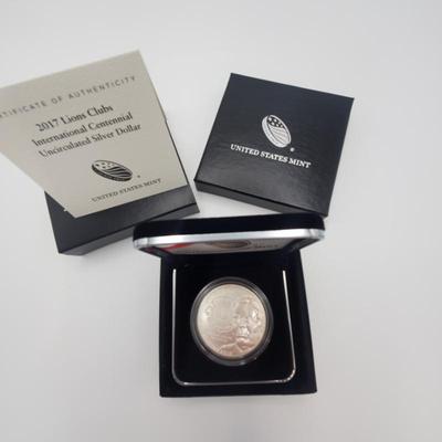 Lot 1174 2017 us mint lions club international centennial siver dollar