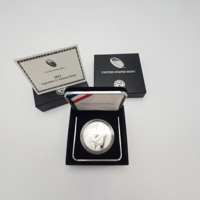 Lot 1178 2011 US Mint September 11 National Medal One Ounce Silver Proof