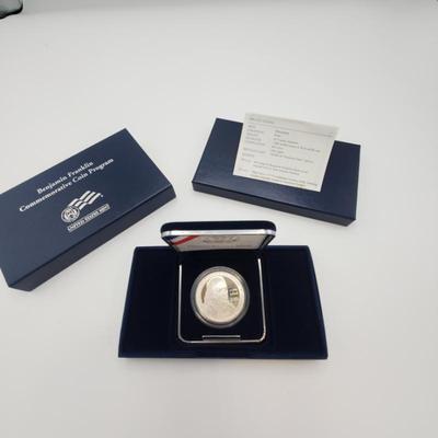 Lot 1192 2006 US Mint Benjamin Franklin Commerative Coin Program Founding Father Silver Dollar Proof