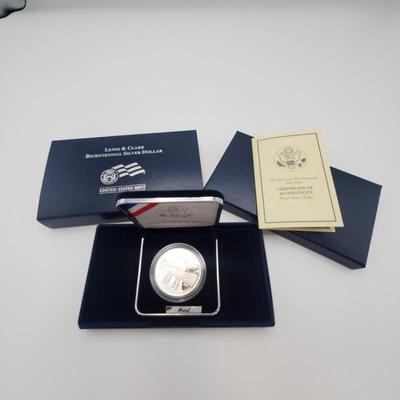 Lot 1158 2004 lewis clark bicentenial silver dollar coin