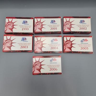 Us mint silver proof sets 7)