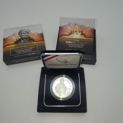 Lot 1152 2024 Harriet Tubman Commerative Coin Program Silver Dollar Proof
