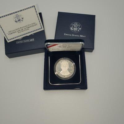 Lot 1184 2009 us mint louis braille bicentennial silver dollar