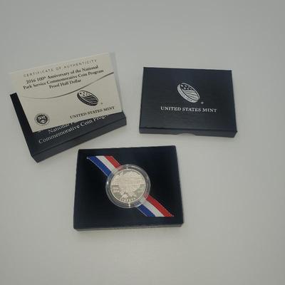 Lot 1163 2016 100th Anniversary of the National Park Service Coin Program Silver Half Dollar Proof