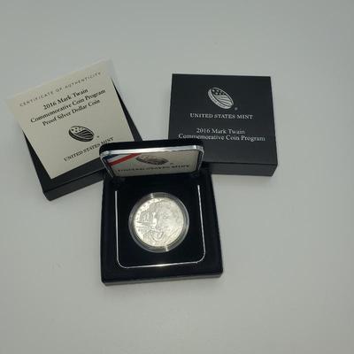 Lot 1119 mark twain silver coin