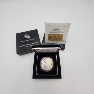 Lot 1188 2018 us mint world war i centennial silver dollar