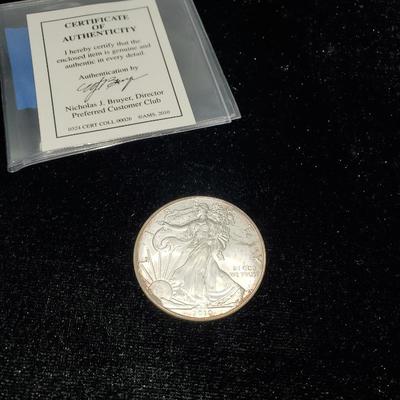 Lot 1209 2010 walking liberty silver dollar