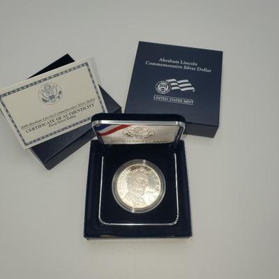 Lot 1127 abe lincoln silver dollar