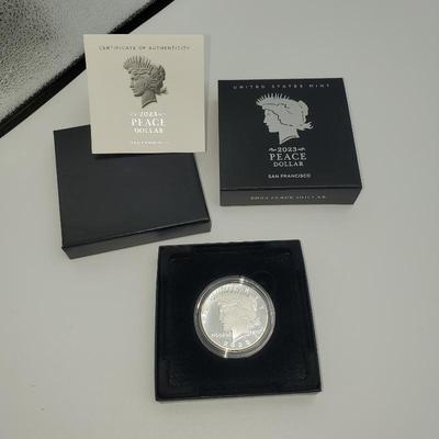 Lot 1039 peace dollar 2023