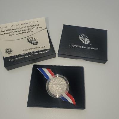 Lot 1164 2016 100th Anniversary of the National Park Service Coin Program Silver Half Dollar Proof
