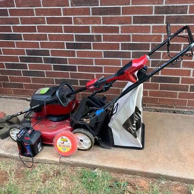 Toro Mower and Weedeater