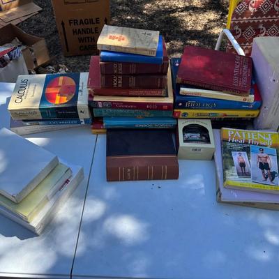 Set Of Books And Paper 