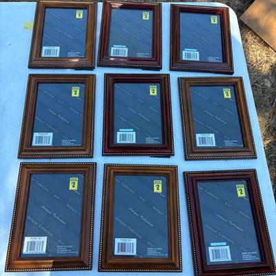 Collection Of Nine 5”x7” Picture Frames 