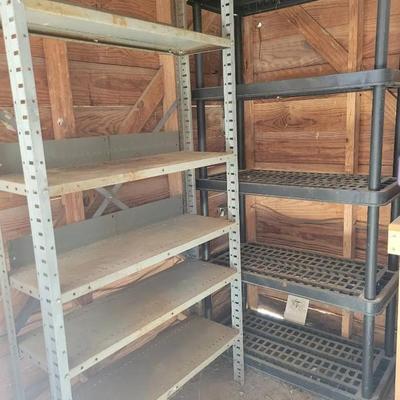 Metal and Plastic Shelves