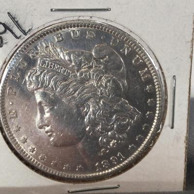 1891 Type 3 Morgan Silver Dollar