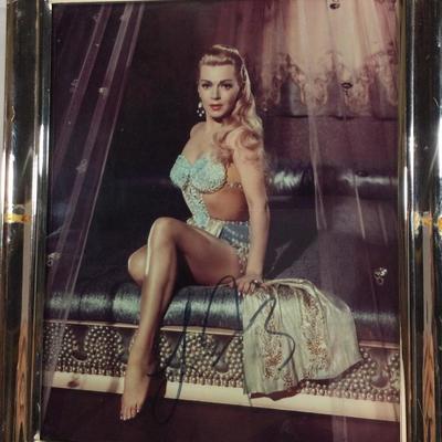 Signed Lana Turner FRAMED photo