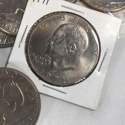 38 Mixed Date Eisenhower $1 Coins 